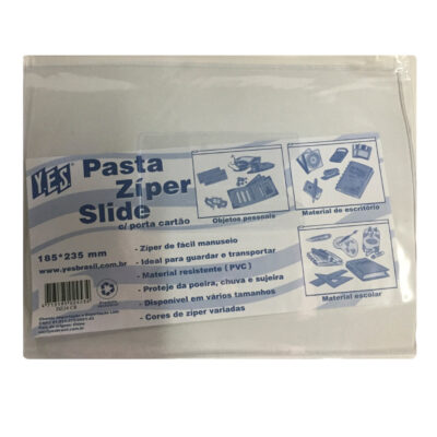 Pasta Com Ziper A5 185x235mm - Incolor