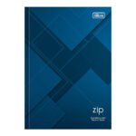 Caderno 1/4 Pequeno Brochura Costurado Sem Mola Capa Dura 96 Folhas Quadriculado 7x7mm Zip - Estampa