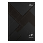 Caderno 1/4 Pequeno Brochura Costurado Sem Mola Capa Dura 96 Folhas Quadriculado 7x7mm Zip - Estampa