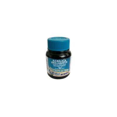 Tinta Acrílica Brilhante 37ml - Preto