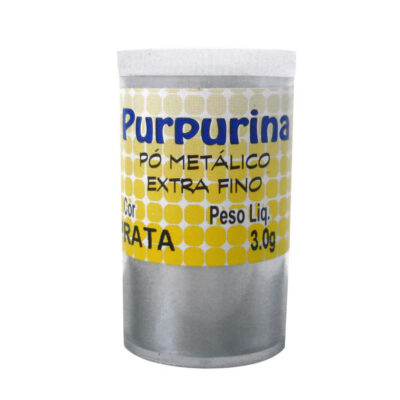 Purpurina De 3 Gramas - Prata