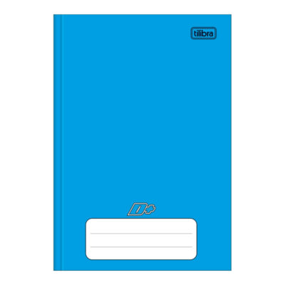 Caderno 1/4 Pequeno Brochura Costurado Sem Mola 96 Folhas D+ Azul