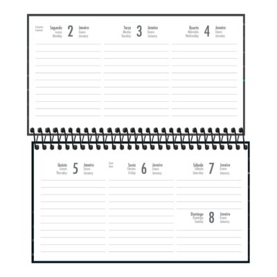 Agenda Espiral Spot Bolso 2025 –  cores Sortidas