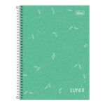 Caderno Colegial Médio Capa Dura 80 Folhas Lunix - Cores Diversas