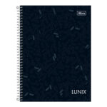 Caderno Colegial Médio Capa Dura 80 Folhas Lunix - Cores Diversas