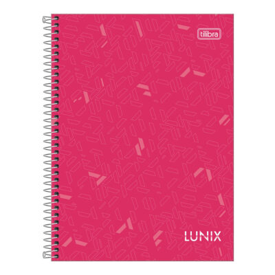 Caderno Colegial Médio Capa Dura 80 Folhas Lunix – Cores Diversas