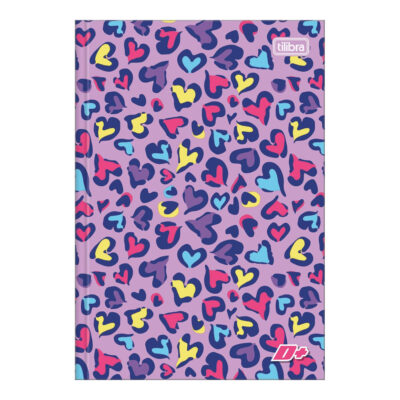 Caderno 1/4 Pequeno Brochura Costurado Sem Mola 48 Folhas D+ Estampas Sortidas