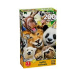 Quebra-Cabeça Sefie Animais  - com 200 Peças
