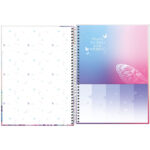 Caderno Espiral Universitário Capa Dura 160 Folhas 10 Matérias Daisy - Estampas Diversas