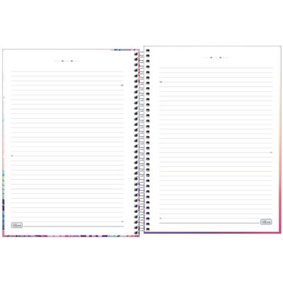 Caderno Espiral Universitário Capa Dura 160 Folhas 10 Matérias Daisy – Estampas Diversas