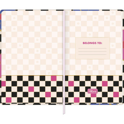 Caderno Pontilhado Costurado Capa Dura Fitto 80 Folhas  check Pop – Estampas Diversass