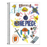 Caderno Espiral Universitário Capa Dura 160 Folhas 10 Matérias One Piece Netflix - Estampas Sortidas
