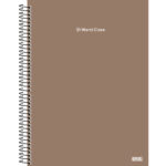 Caderno 1/4 Pequeno Espiral Capa Dura 80 Folhas World Class - Cores Sortidas