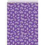Bloco Espiral Capa Dura 80 Folhas Alto Lavender - Estampas Diversas
