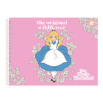 Caderno De Desenho E Cartografia Espiral 60 Folhas Alice In Wonderland - Estampas Sortidas