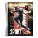 Caderno Universitário Grande 80 Folhas Sport - Estampas Sortidas