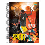 Caderno Universitário Grande 80 Folhas Sport - Estampas Sortidas