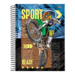 Caderno Universitário Grande 80 Folhas Sport - Estampas Sortidas