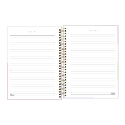 Caderno Espiral Colegial Capa Dura 160 Folhas 10 Matérias Happy – Cores Sortidas