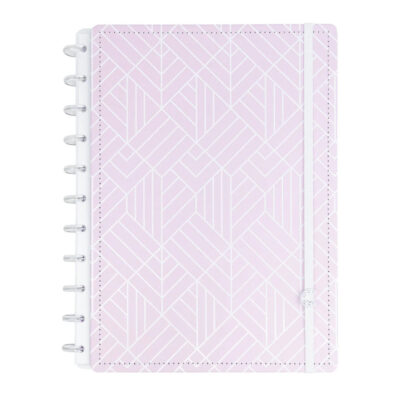 Caderno Inteligente 1/4 A5 Pequeno Espiral Com 80 Folhas - Ice Pink