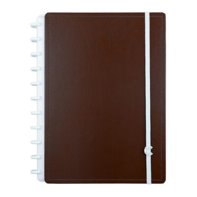 Caderno Inteligente 1/4 A5 Pequeno Espiral Com 80 Folhas - Espresso - Marrom