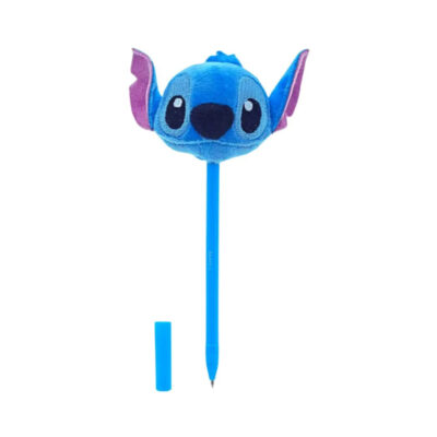 Caneta Esferográfica 0.7mm Plush Face – Stitch Azul
