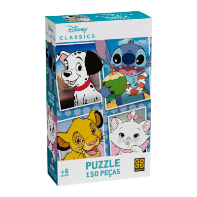 Quebra Cabeça Com 150 Peças - Disney Classics