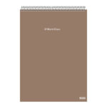 Caderno Espiral Universitário Vertical Com 80 Folhas World Class - Cores Sortidas