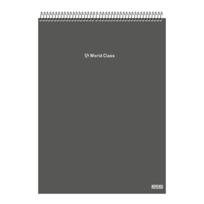 Caderno Espiral Universitário Vertical Com 80 Folhas World Class – Cores Sortidas