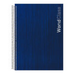 Caderno Universitário Grande Espiral Com 80 Folhas World Classs - Cores Sortidas