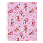 Caderno Colegial Médio Espiral 80 Folhas Moranguinho - Estampas Sortidas