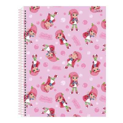 Caderno Colegial Médio Espiral 80 Folhas Moranguinho – Estampas Sortidas