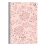Caderneta Capa Dura 80 Folhas Rosa Rose - Estampas Sortidas