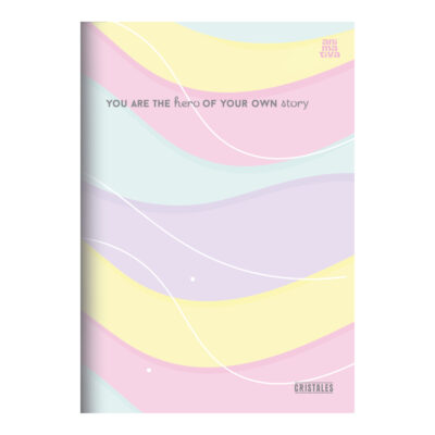 Caderno 1/4 Pequeno Costurado Capa Flexível Cristales - Estampas Sortidas