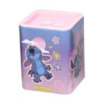 Apontador Quadrado Com Depósito 2 Furos Stitch - Cores/Estampas Sortidas