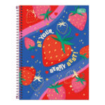 Caderno Espiral Universitário 80 Folhas Connect Be Berry - Estampas Sortidas