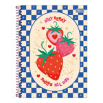 Caderno Espiral Universitário 80 Folhas Connect Be Berry - Estampas Sortidas