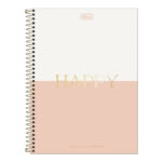 Caderno Universitário Grande Capa Dura 192 Folhas 12 Matérias Connect Happy - Estampas Sortidas