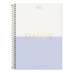 Caderno Universitário Grande Capa Dura 192 Folhas 12 Matérias Connect Happy - Estampas Sortidas