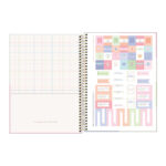 Caderno Universitário Grande Capa Dura 192 Folhas 12 Matérias Connect Happy - Estampas Sortidas