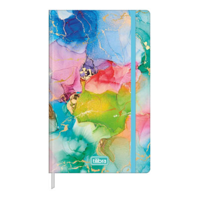 Caderno Sem Pauta Costurado Capa Dura Fitto 80 Folhas Trend - Estampas Sortidas