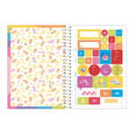 Caderno 1/4 Pequeno Espiral Capa Dura 80 Folhas Fini - Estampas Sortidas