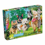 Quebra-Cabeça Com 1000 Peças Mini - Corrida Canina