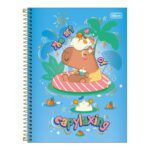 Caderno Universitário Grande Capa Dura 80 Folhas Capyclub - Estampas Sortidas