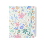 Caderno Colegial Organizador Espiral Duo Pautado & Pontado - Lagoa - Cisne Floral Off White