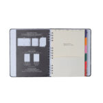 Caderno Colegial Organizador Espiral Duo Pautado & Pontado - Lagoa - Cisne Floral Off White