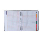 Caderno Colegial Organizador Espiral Duo Pautado & Pontado - Lagoa - Cisne Floral Off White
