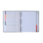 Caderno Colegial Organizador Espiral Duo Pautado & Pontado - Lagoa - Cisne Floral Off White