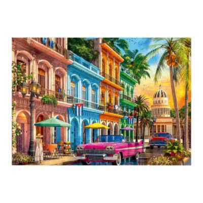 Quebra Cabeça Com 1000 Peças – Pôr Do Sol Em Havana