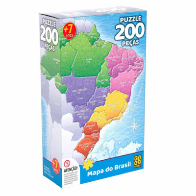 Quebra-Cabeça Com 2000 Peças - Mapa Do Brasil